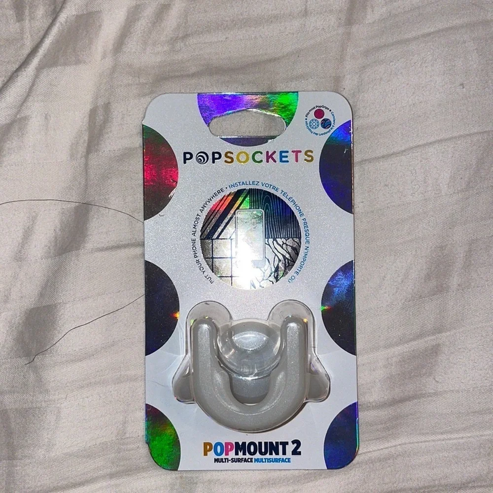 Pop socket Mount holder any surface GLOW IN THE DARK CAR